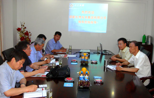 国能生物发电集团副总裁刘珂一行来mg冰球突破集团旅行考察