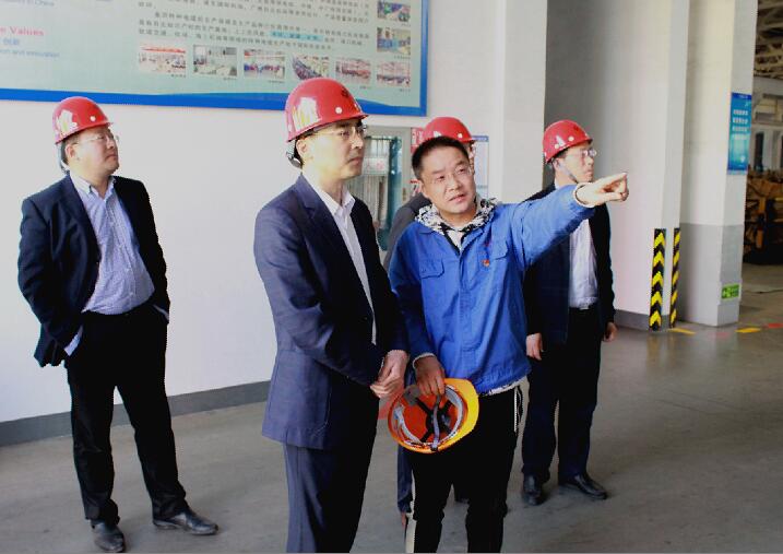 2018年4月9日，，，，宣都会委常委、常务副市长汪谦慎来mg冰球突破电缆旅行考察