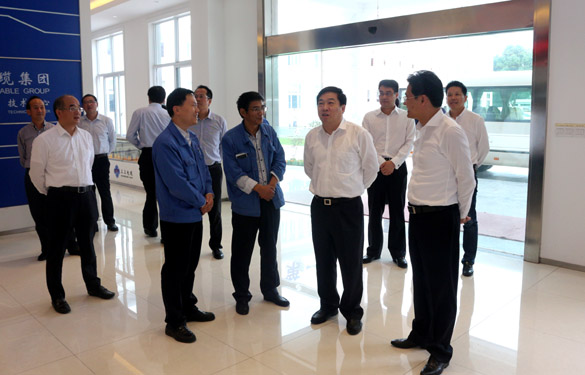 2016年10月18日，，，，常州市委常委、常务副市长曹佳中来mg冰球突破电缆调研