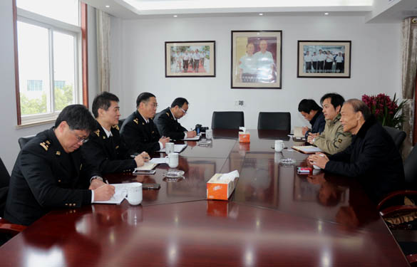 常州海关溧阳效劳处主任李旭敏一行来mg冰球突破电缆调研