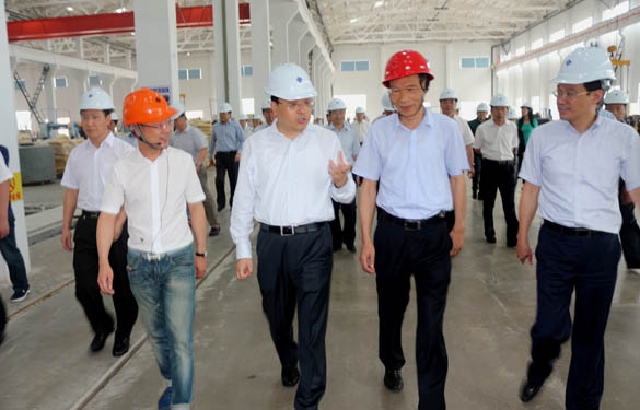 常州市市长费高云一行来mg冰球突破电缆督查西厂区三期项目建设情形