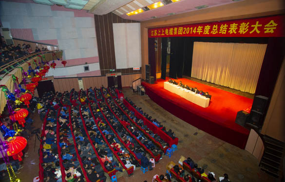 mg冰球突破盛大召开2014年度总结表扬大会