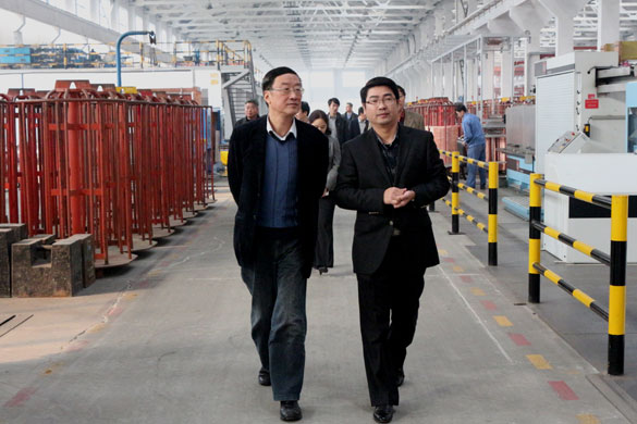 常州市政协副主席杨平平一行来mg冰球突破集团考察