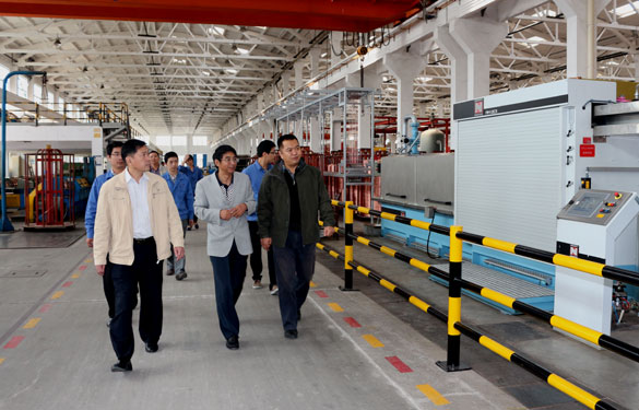 江苏省质量奖评审组专家来mg冰球突破集团现场评审