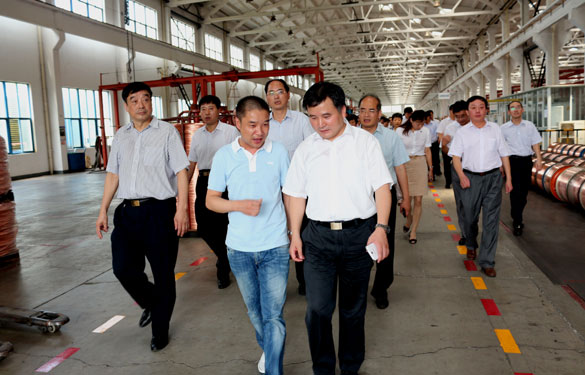 金坛市党政代表团一行来mg冰球突破集团旅行考察