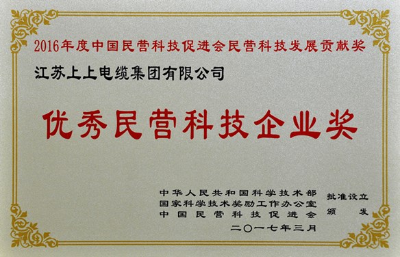 mg冰球突破电缆荣获优异民营科技企业奖