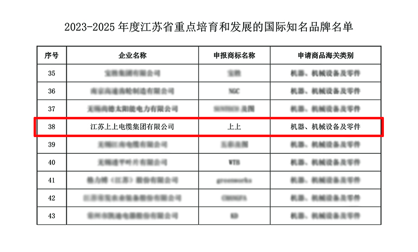 mg冰球突破电缆入选“2023-2025年度江苏省重点培育和生长的国际着名品牌”