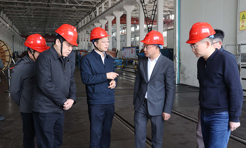 常州市委副书记、市长周伟一行走访mg冰球突破电缆